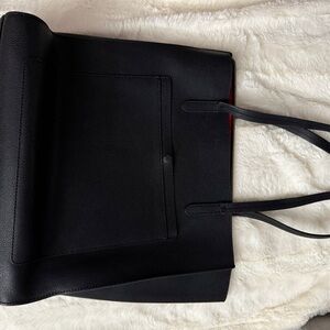 Banana Republic Black Genuine Leather Shoulder Bag